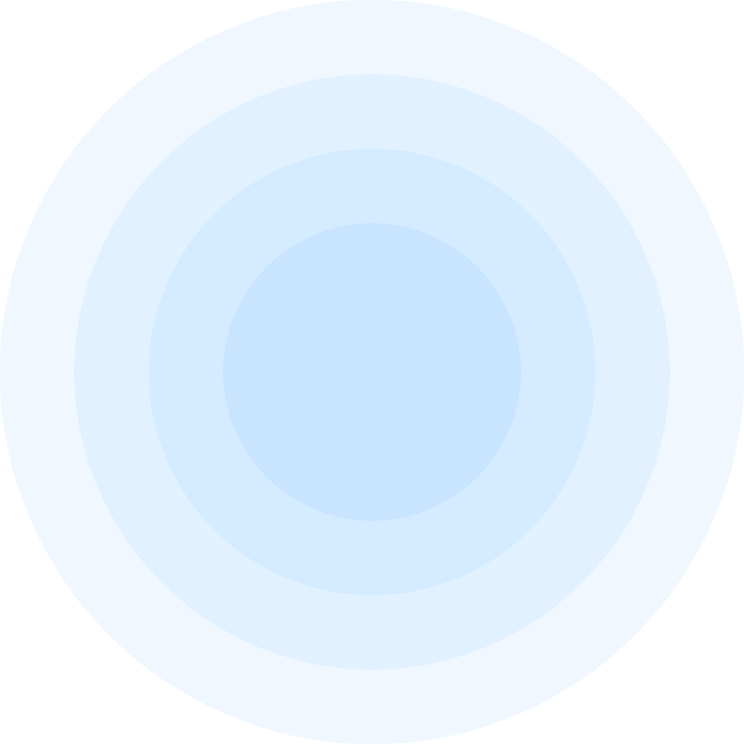 A solid blue circle representing a simplistic graphic design element.