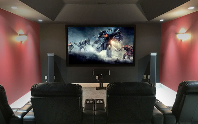 Dedicated Red Home Theater